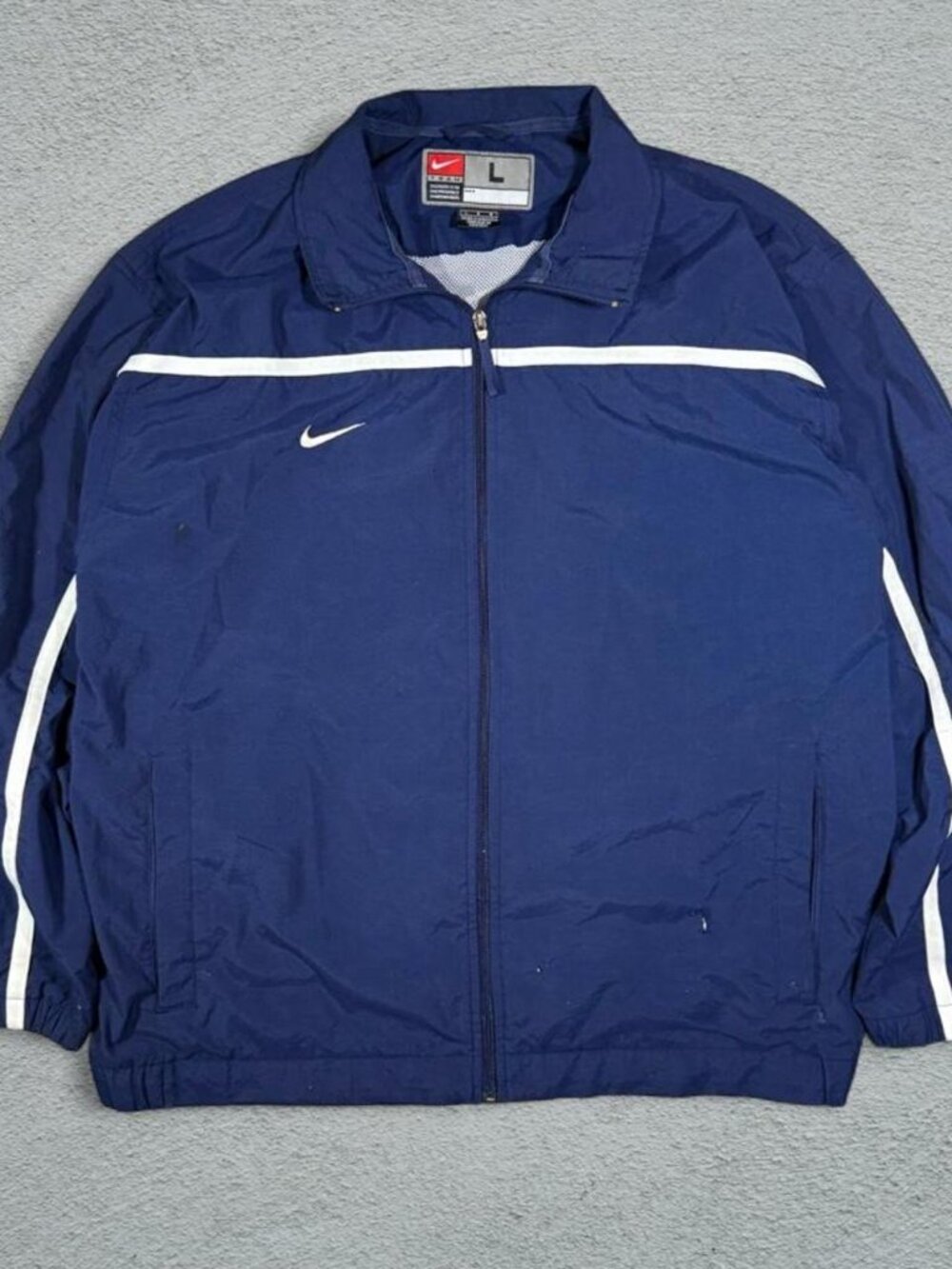 Nike Navy Windbreaker Jacket Size L